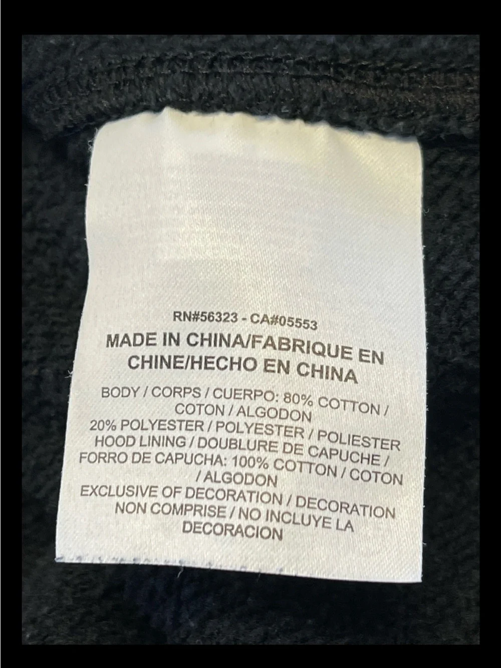 Nike Men’s Black Hoodie with White Gradient Logo Full Zip Sz M